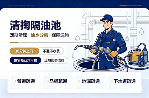 后安清掏隔油池